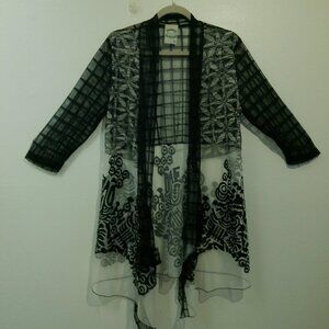 Women's Sheer Tunic/Jacket/Topper - Size XL  (A)